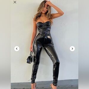 Black VinylLatex  Pants sz Small